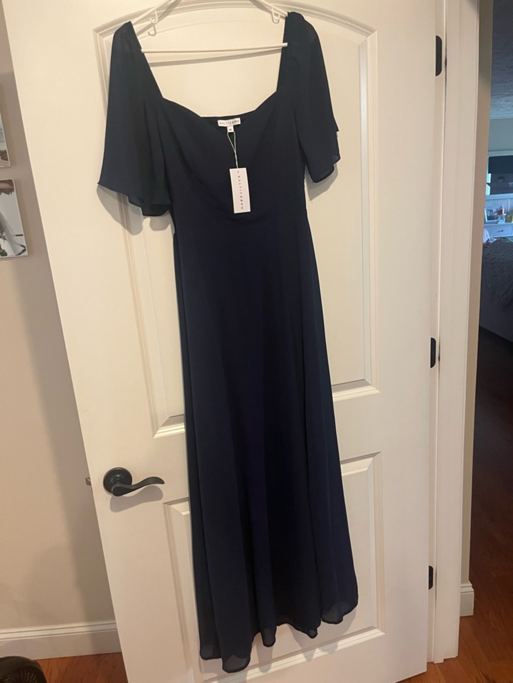 Elegant Navy Blue Maxi Dress Women’s